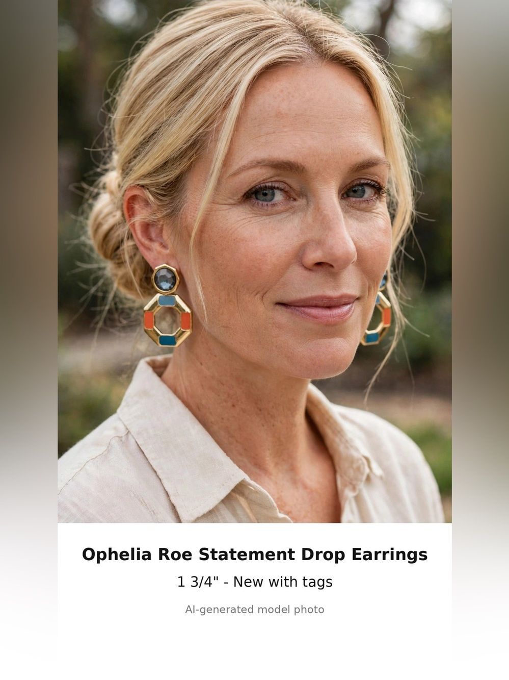 Ophelia Roe Colorful Geometric Earrings